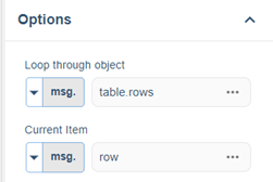 For Each Row Properties