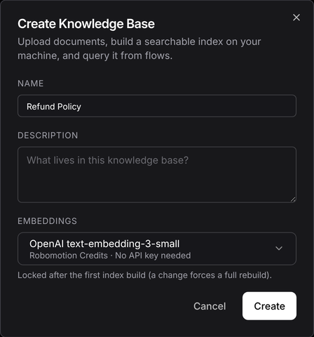 Create Knowledge Base