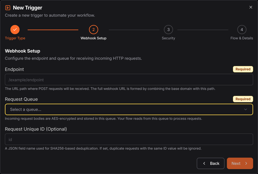Webhook setup