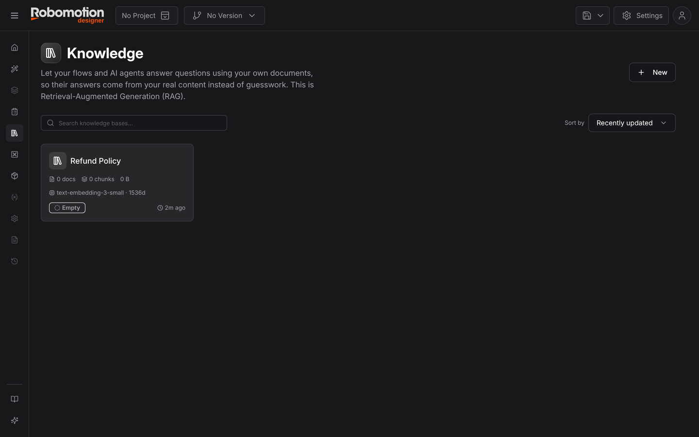 The Knowledge page