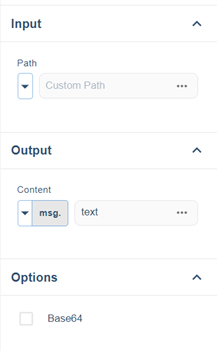 Read File node options