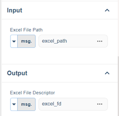 Open Excel Properties