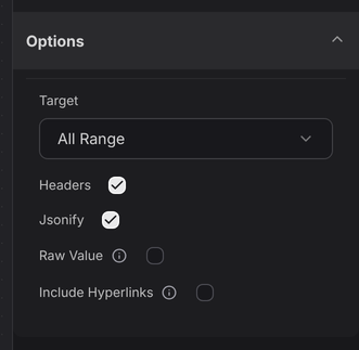 Read All Symbols Options