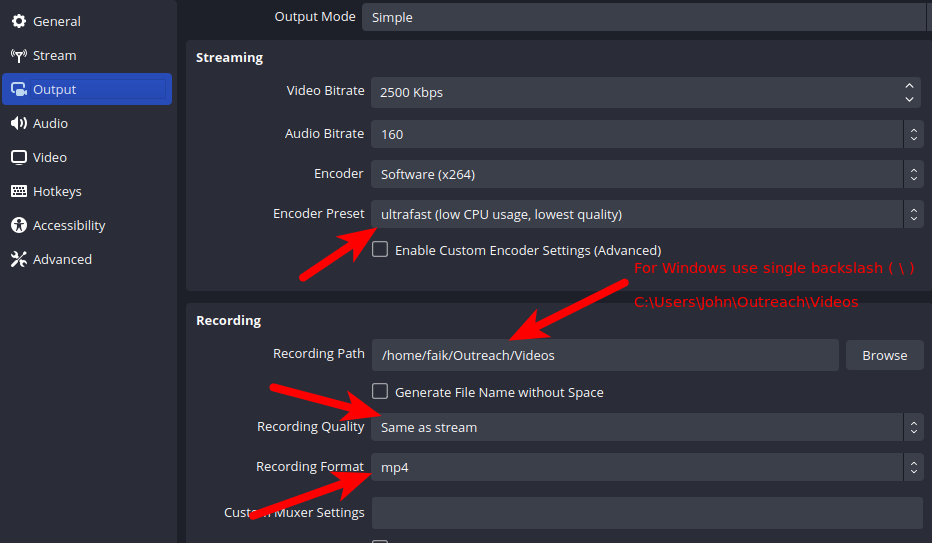 Output Format