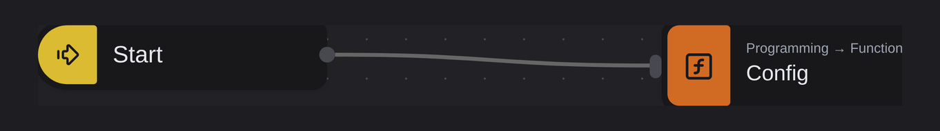 Step 2: Start connected to Config