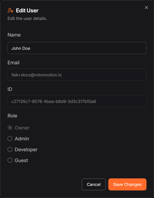 Update User