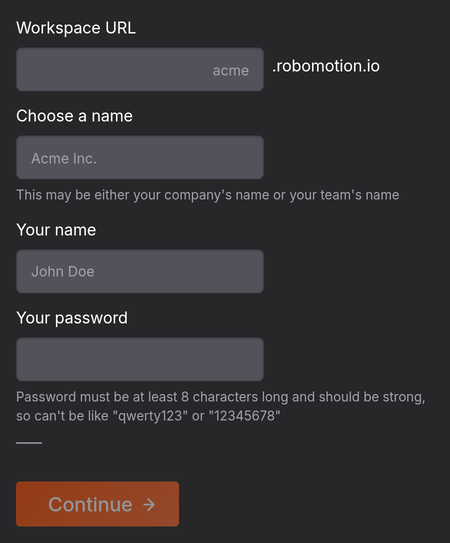 Create Account